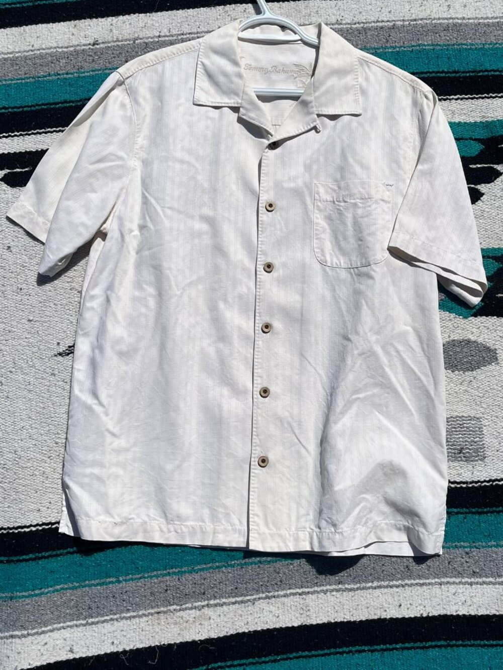 Vintage Tommy Bahama White Button-Up Shirt